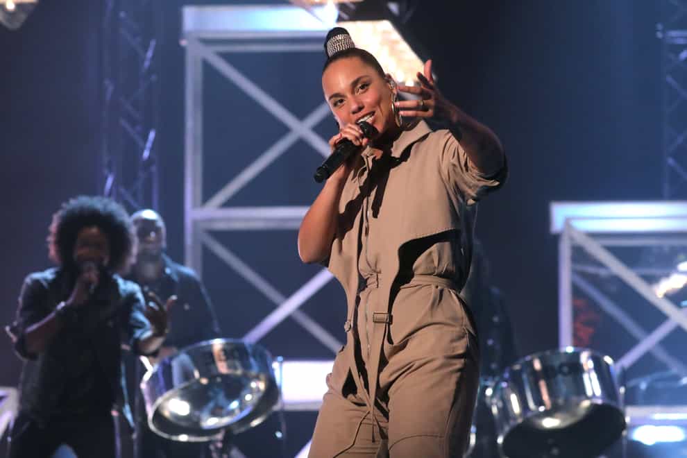 Alicia Keys performed at the event