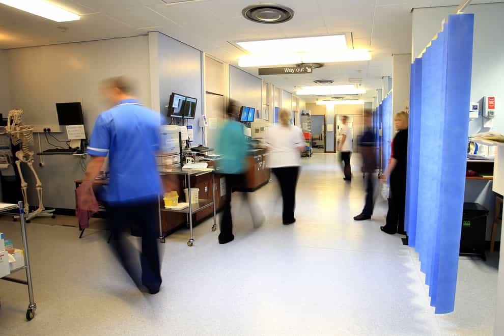 A ward at the Royal Liverpool University Hospital, Liverpool.