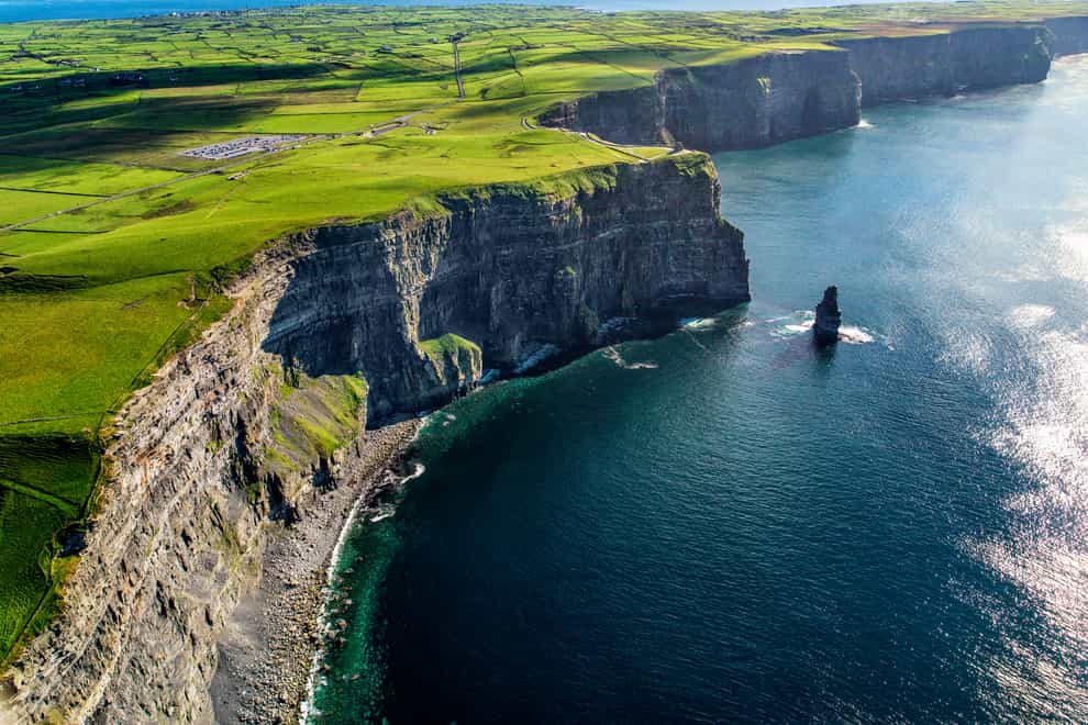 Aerial cliffs of Moher Clare Ireland (Alamy/PA)