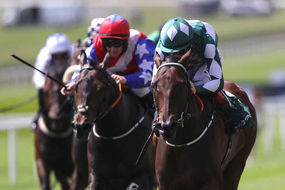 Mooneista (right) winning the Sapphire Stakes at the Curragh