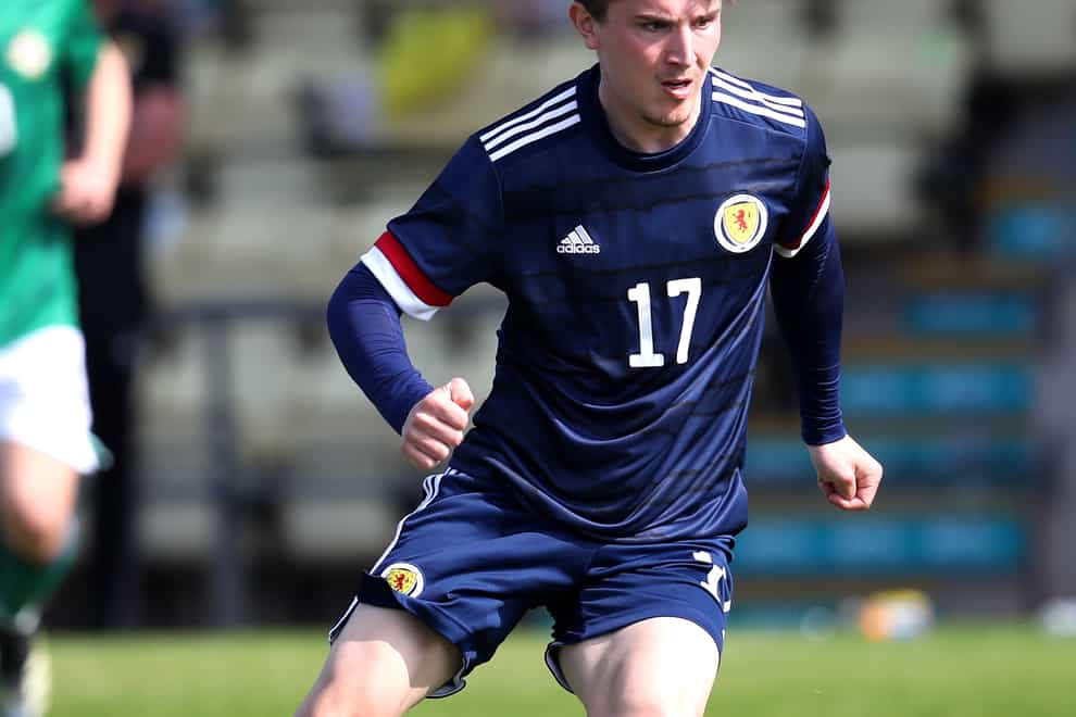 Logan Chalmers in action for Scotland's youth team