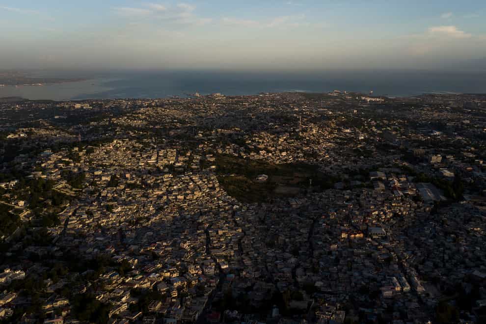 Homes stand densely packed in Port-au-Prince, Haiti, Monday, July 19, 2021 (Matias Delacroix/AP)