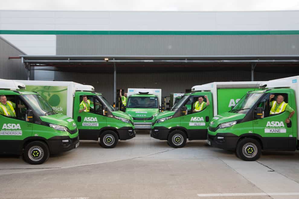 Asda delivery vans