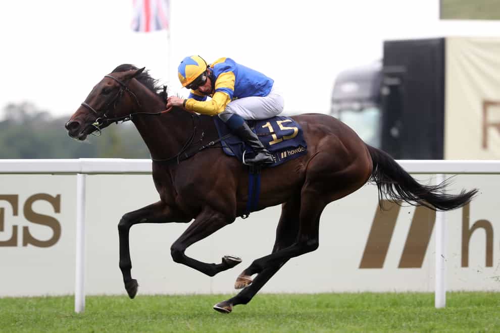 Wonderful Tonight and William Buick winning the Hardwicke Stakes at Royal Ascot