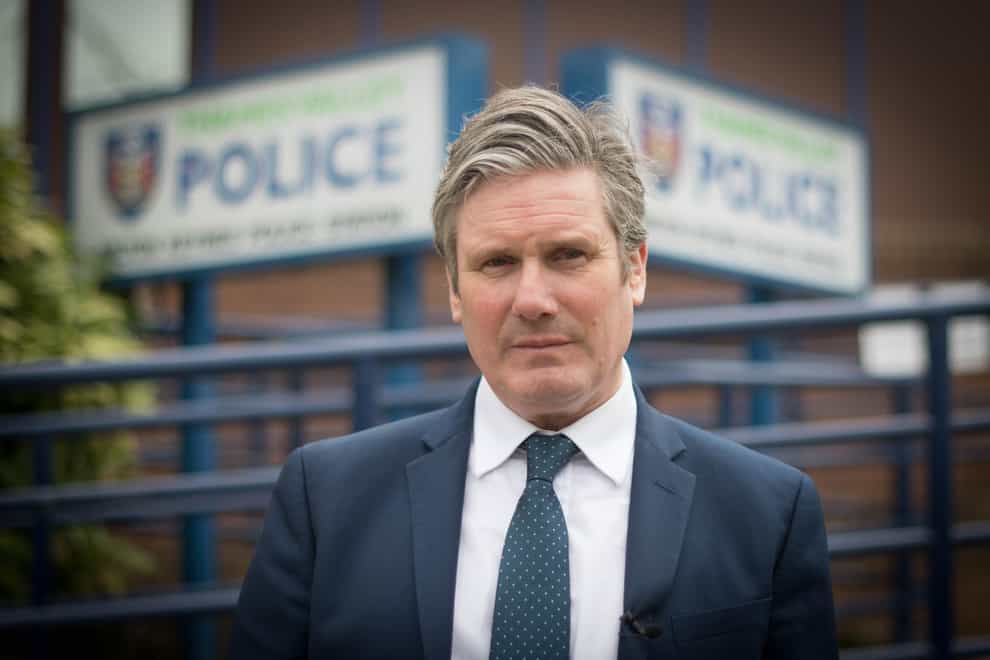 Labour leader Sir Keir Starmer has pledged to ‘drive down crime’ if he becomes prime minister (Stefan Rousseau/PA)