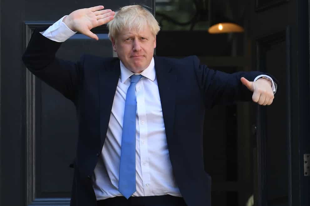 Boris Johnson arrives at Conservative Party HQ after it was announced that he had won the leadership ballot and would become the next Prime Minister (Stefan Rousseau/PA)