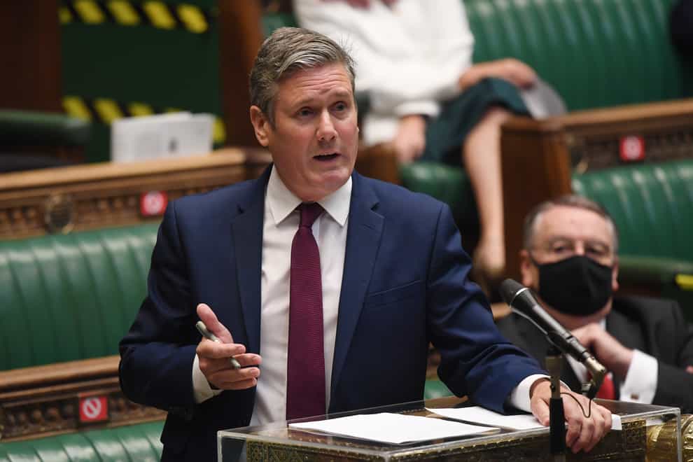 Labour leader Sir Keir Starmer is self-isolating (Jessica Taylor/UK Parliament/PA)