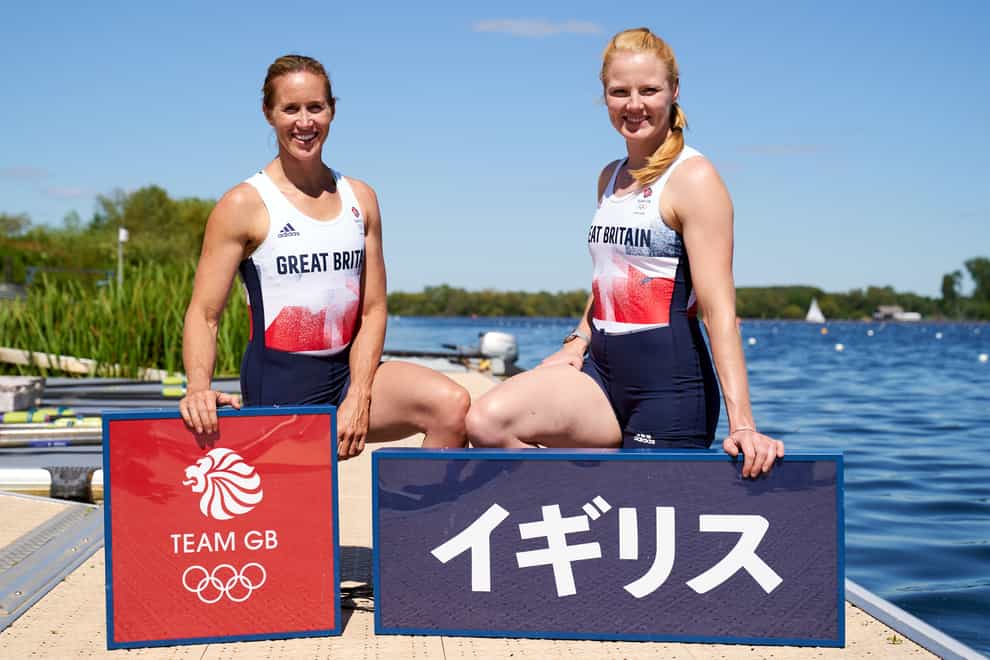 Helen Glover (left) and Polly Swann are targeting more rowing gold in Tokyo (John Walton/PA)