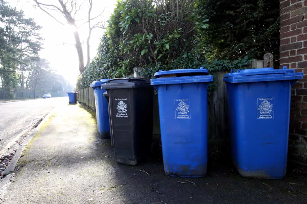 Bin collections appeared to be the worst affected (Steve Parsons/PA)