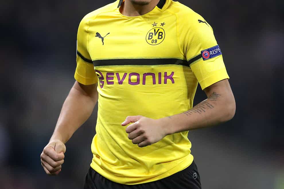 Manchester United have signed Borussia Dortmund winger Jadon Sancho (Adam Davy/PA)