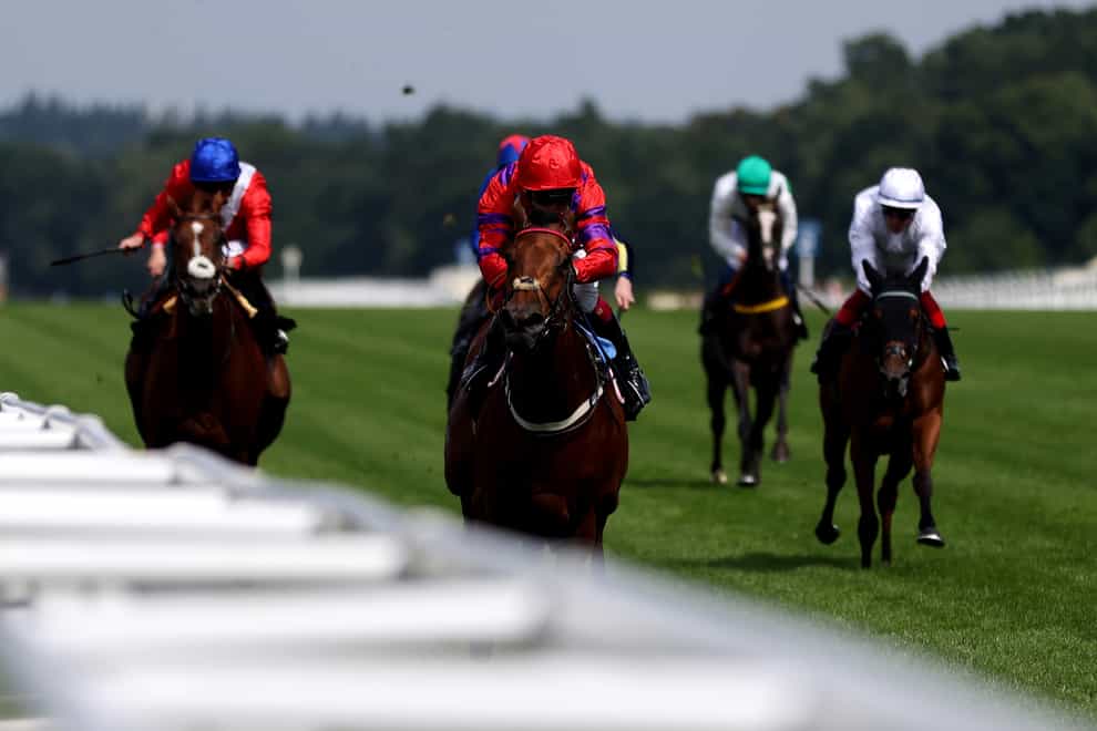 Dreamloper and Oisin Murphy were emphatic winners of the British Racecourses Join Sunflower Lanyard Scheme Valiant Stakes at Ascot (Steven Paston/PA)