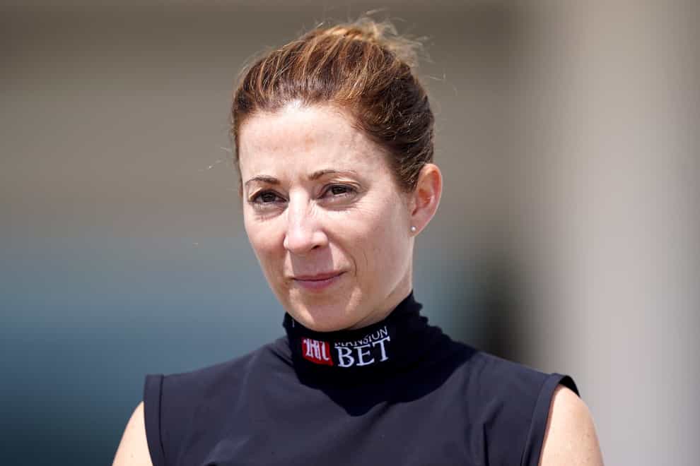 Hayley Turner completed a York treble when Aristia beat Alpine Star in the Listed British Stallion Studs EBF Lyric Fillies’ Stakes at York (Mike Egerton/PA)