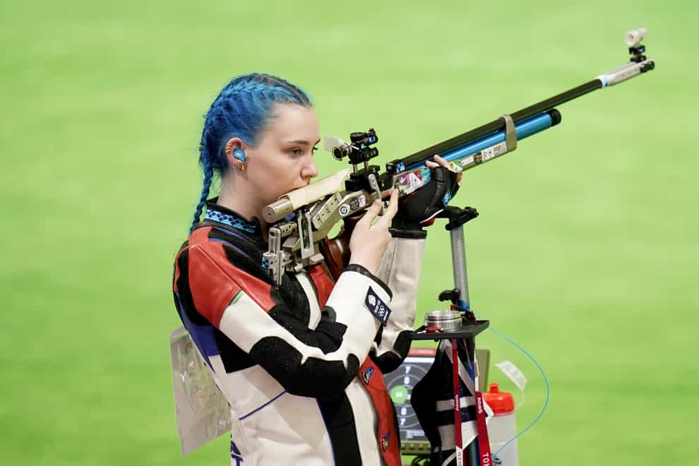 Seonaid McIntosh finished 12th in the women’s 10 metre air rifle qualification at the Tokyo Olympics (Danny Lawson/PA)