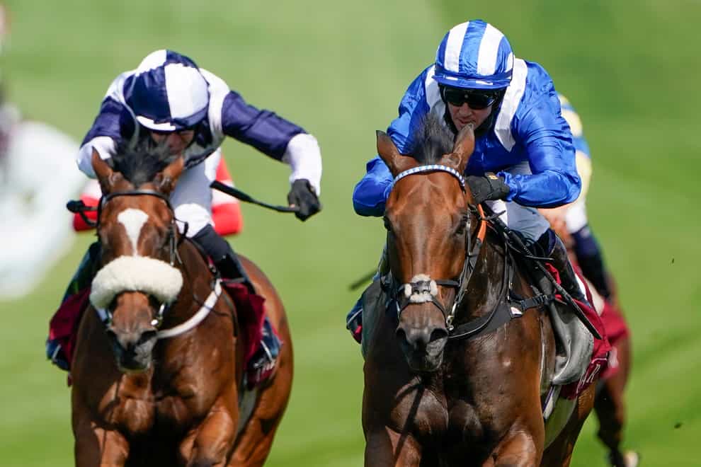 Battaash (right) is set to bid for a remarkable fifth successive King George Qatar Stakes victory at Goodwood (Alan Crowhurst/PA)