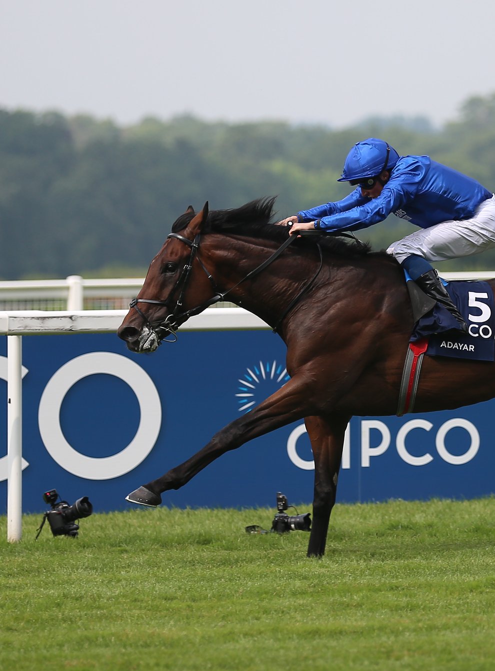 Adayar and William Buick on their way to King George glory (Nigel French/PA)