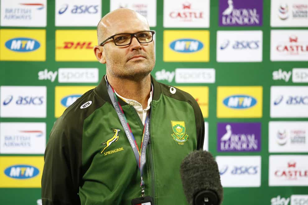 Jacques Nienaber lamented South Africa’s ill discipline and lack of precision in defeat to the British and Irish Lions (Steve Haag/PA)