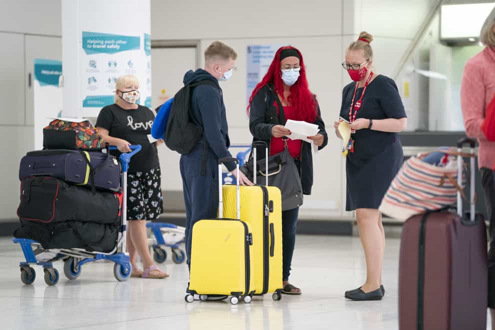 Labour said an estimated 5,857,558 tourists face the prospect of last-minute quarantine requirements (Jane Barlow/PA)