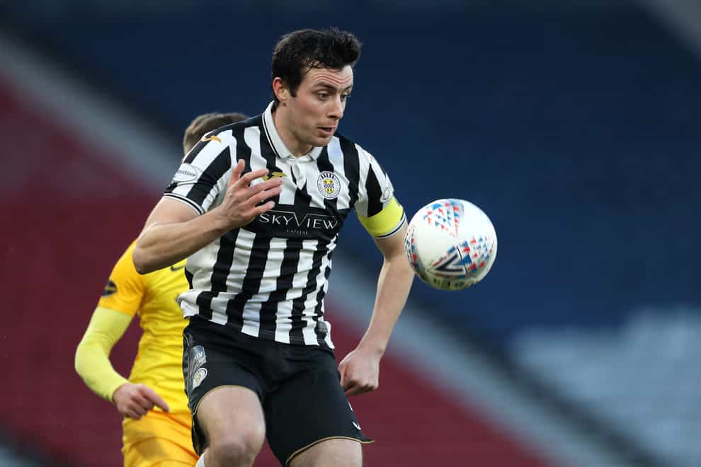 St Mirren’s Joe Shaughnessy netted a crucial goal (Jane Barlow/PA)