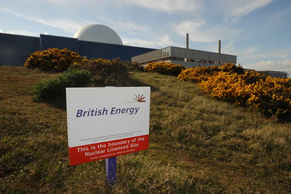 A general view of Sizewell B nuclear power station, Sizewell, Suffolk (Fiona Hanson/PA)
