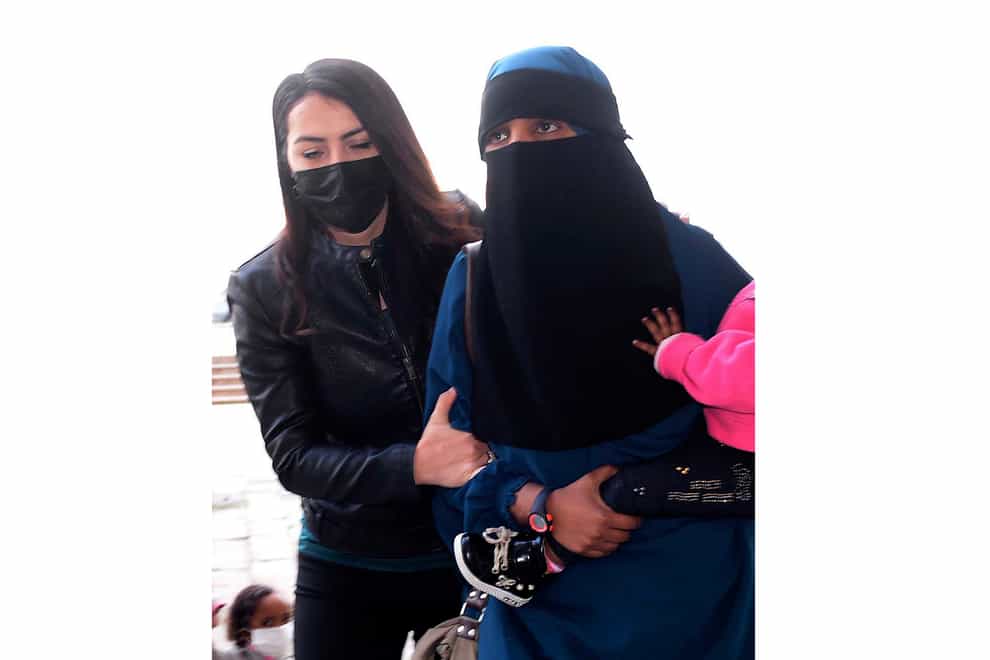 The woman was initially detained in Turkey (DHA/AP)