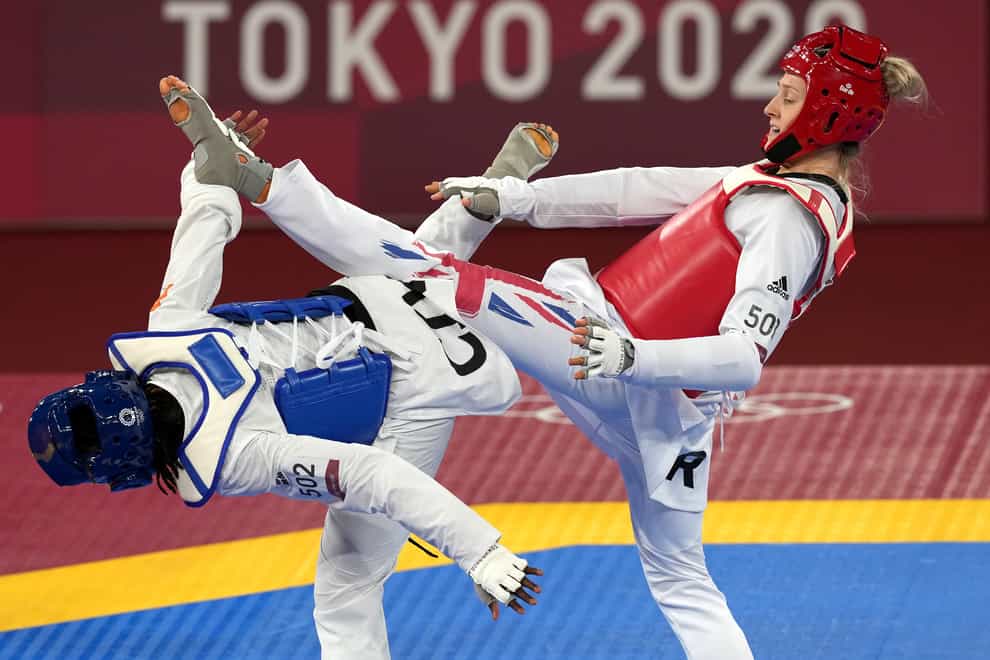 Lauren Williams has booked her place in the Olympic taekwondo final (Martin Rickett/PA)