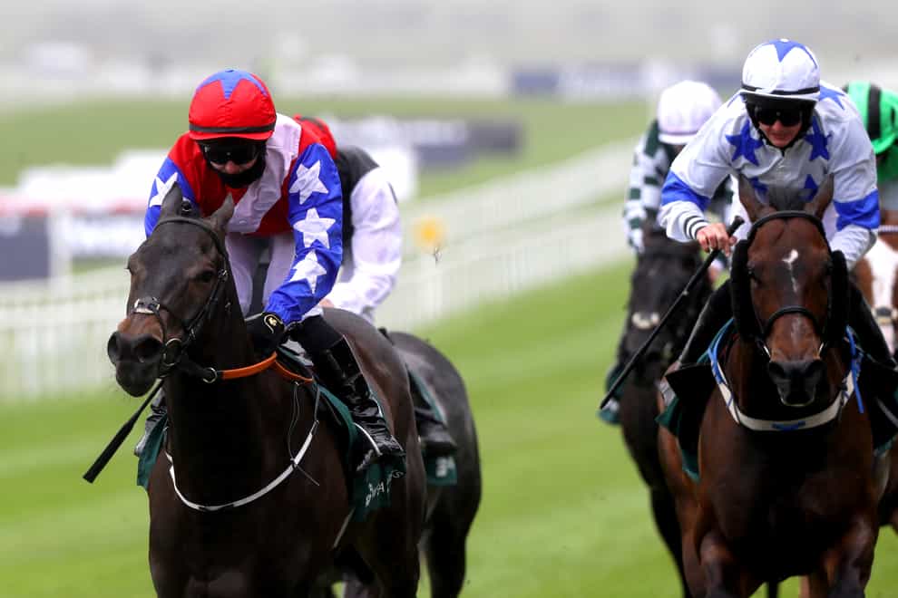 Gustavus Weston (left) winning the Greenlands Stakes at the Curragh (Brian Lawless/PA)