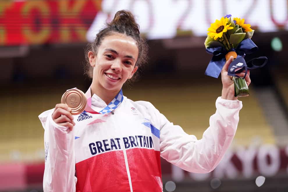 Chelsie Giles’ family were “thrilled to bits” with her bronze medal at Tokyo 2020 (Danny Lawson/PA)