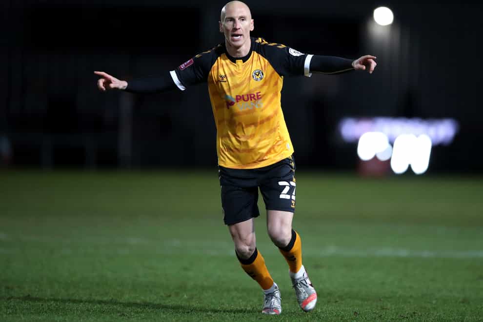 Kevin Ellison is staying at Newport (Nick Potts/PA)