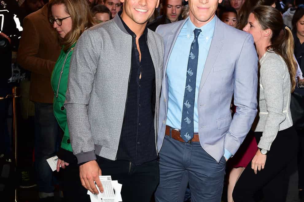 Tom Daley and Dustin Lance Black (PA)