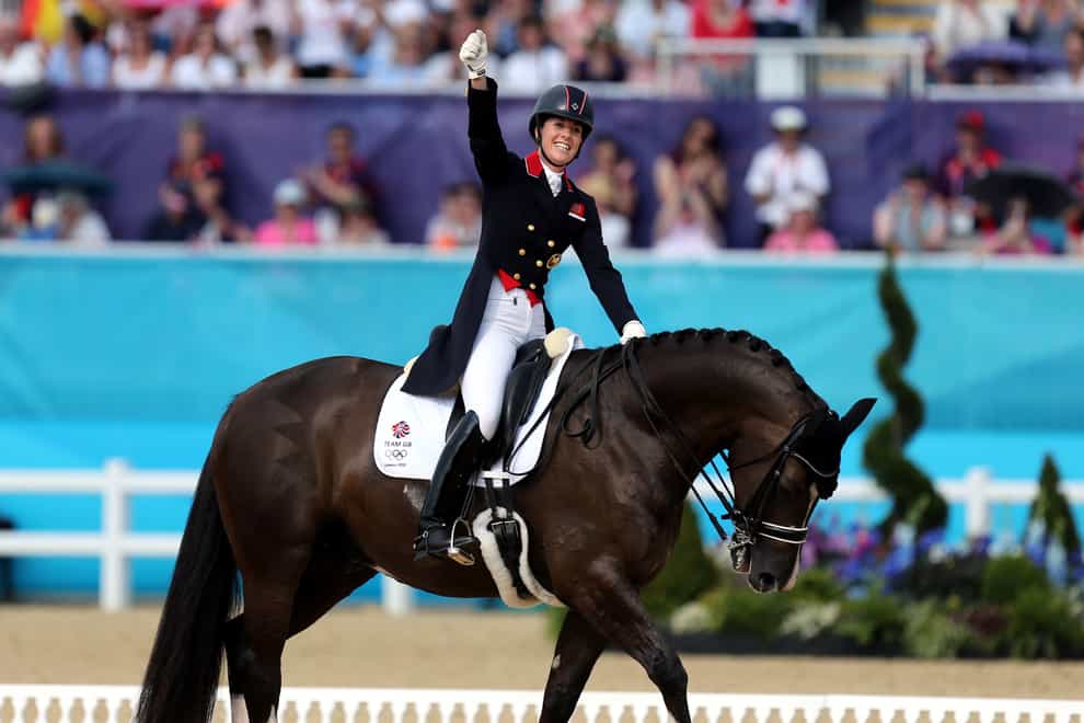 Charlotte Dujardin at the London Olympics (PA)