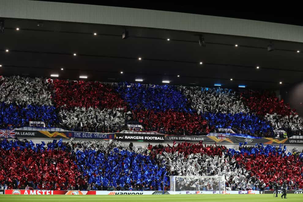 Rangers fans have been handed extra tickets (Andrew Milligan/PA)