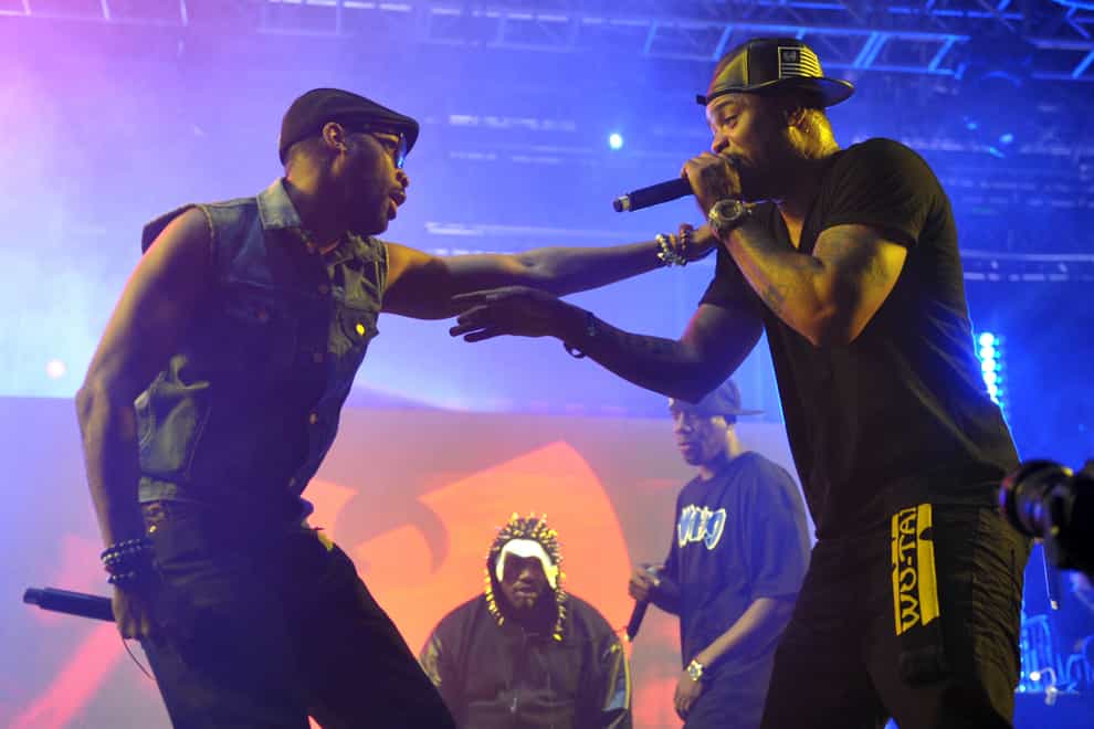 FILE – This April 21, 2013, file photo shows Robert Fitzgerald Diggs, aka RZA, left, and Clifford Smith, aka Method Man, of Wu-Tang Clan, right, performing at the second weekend of the 2013 Coachella Valley Music and Arts Festival in Indio, Calif. An unreleased Wu-Tang Clan album forfeited by Martin Shkreli after his securities fraud conviction was sold Tuesday, July 27, 2021, for an undisclosed sum, though prosecutors say it was enough to fully satisfy the rest of what he owed on a $7.4 million forfeiture order he faced after his 2018 sentencing. (Photo by John Shearer/Invision/AP, File)