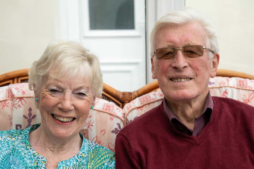 June and Jim Machin have committed their lives to fundraising for the British Heart Foundation (Family handout/PA)