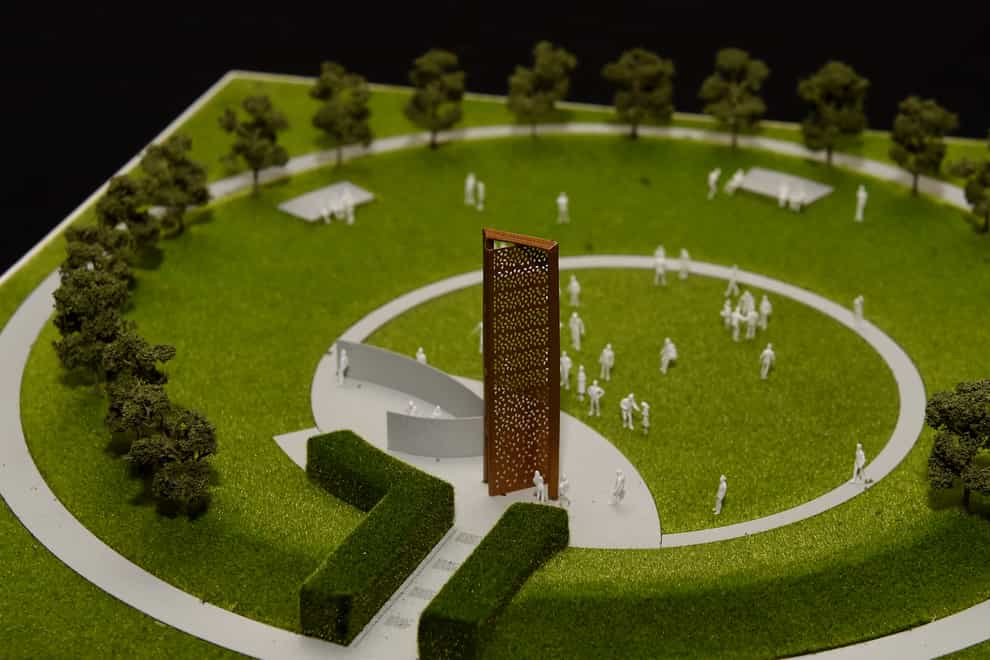A model of the new UK Police Memorial (Joe Giddens/PA)