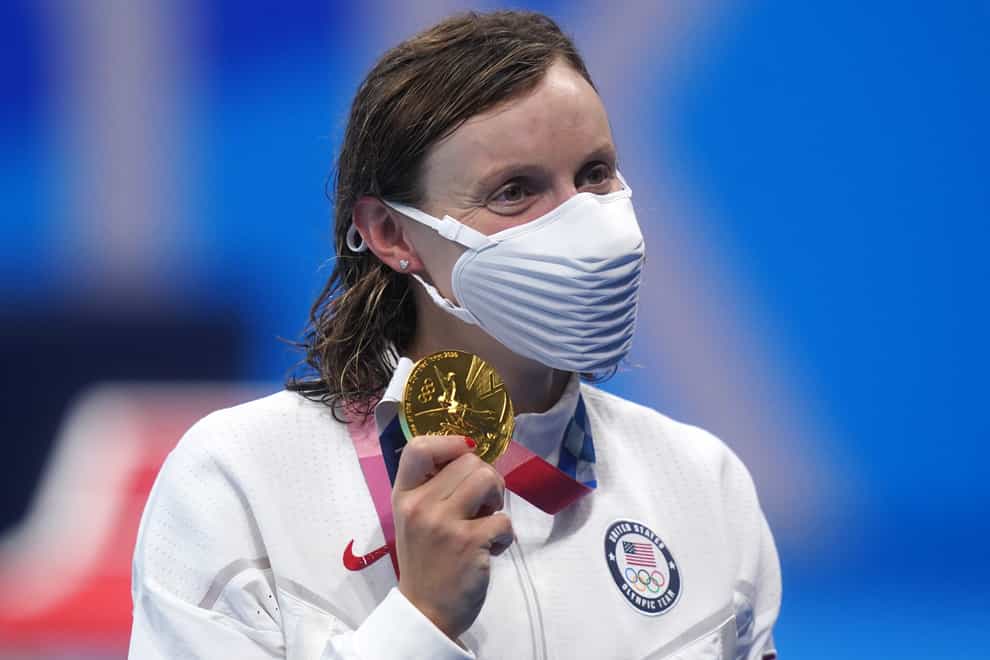 Katie Ledecky claimed her first gold of Tokyo 2020 in the women’s 1500m freestyle on Wednesday (Adam Davy/PA)