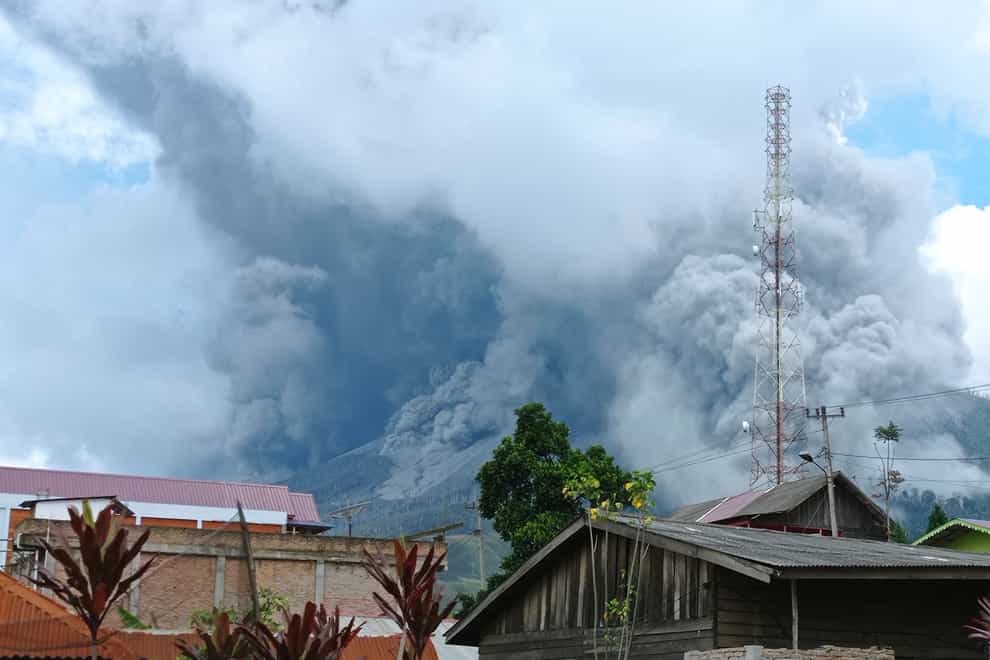Indonesia’s Mount Sinabung (Sastrawan Ginting/AP)