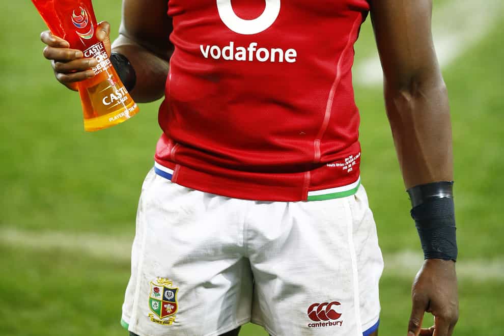 Maro Itoje, pictured, has been hailed as delivering the best performance of his career for the British and Irish Lions (Steve Haag)