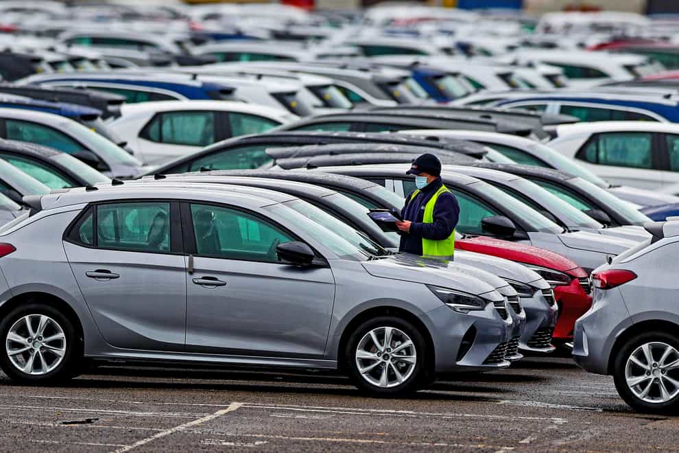 Car production is being hit by staff shortages (Peter Byrne/PA)