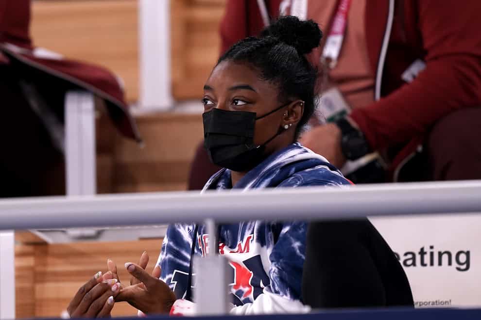 Simone Biles has thanked friends and family for their support (Mike Egerton/PA)