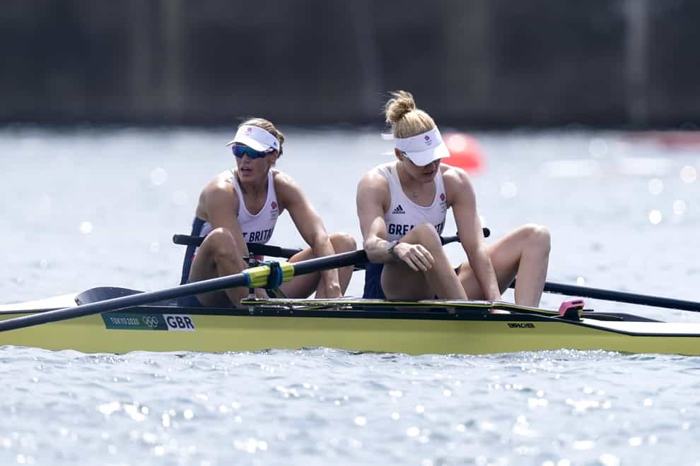 Helen Glover and Polly Swann had to settle for fourth place on Thursday morning (Danny Lawson/PA)