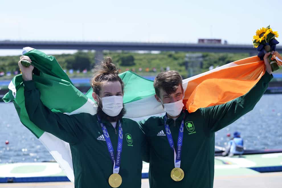 Ireland’s Paul O’Donovan and Fintan McCarthy won gold on Thursday (Danny Lawson/PA)