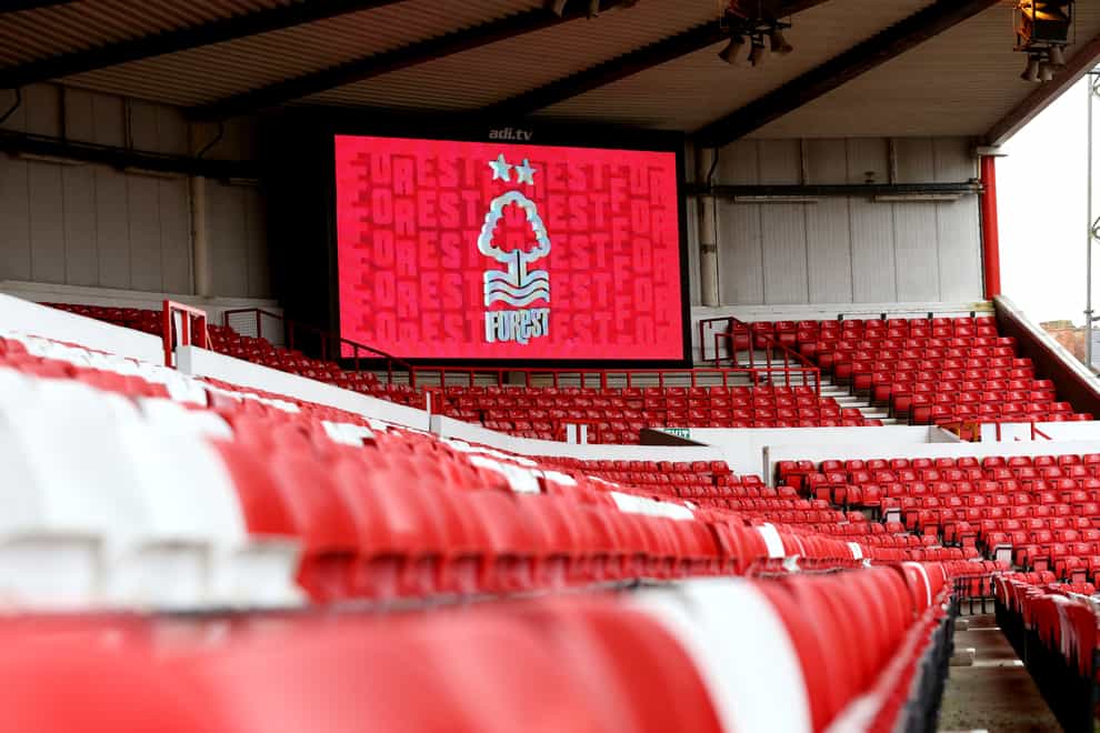 Nottingham Forest’s final pre-season friendly against Burnley has been cancelled because of cases of Covid-19 at the club (Barrington Coombs/PA)