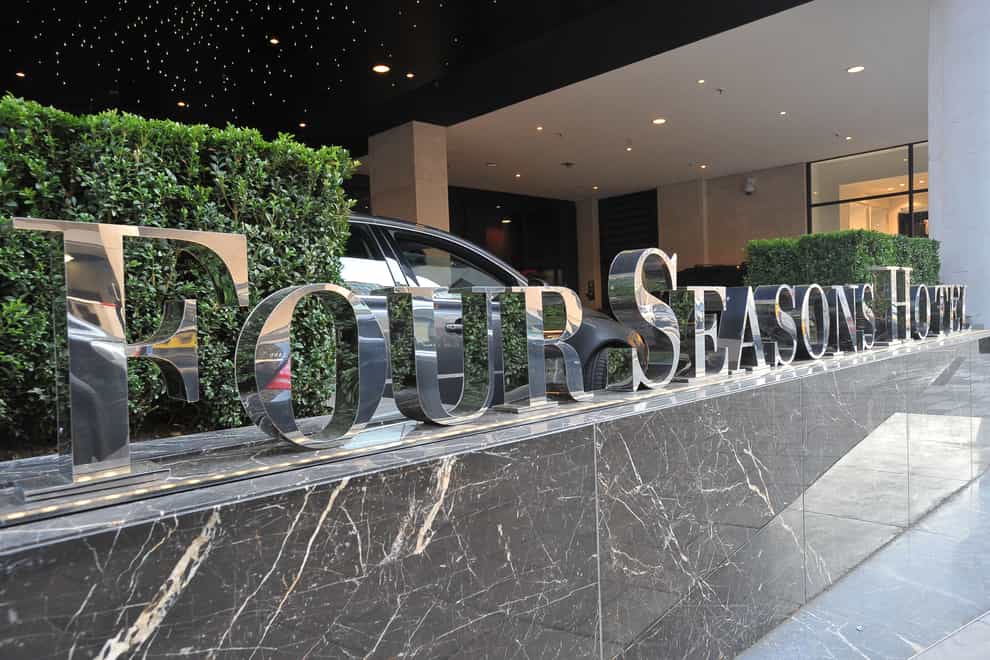The alleged behaviour happened at the Four Seasons in Park Lane, London (PA)