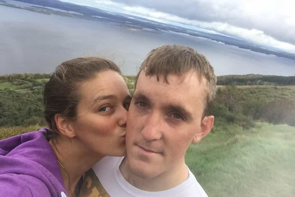 Mallory Franklin and her fiance Ciaran Lee Edwards (Ciaran Lee Edwards/PA)
