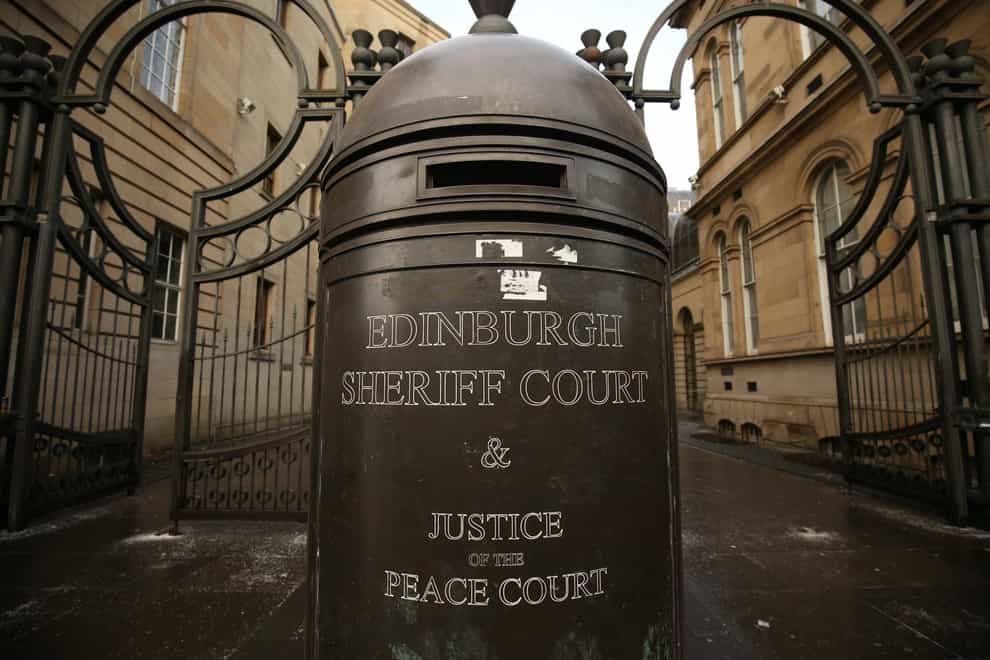 He appeared at Edinburgh Sheriff Court on Thursday (Jane Barlow/PA)
