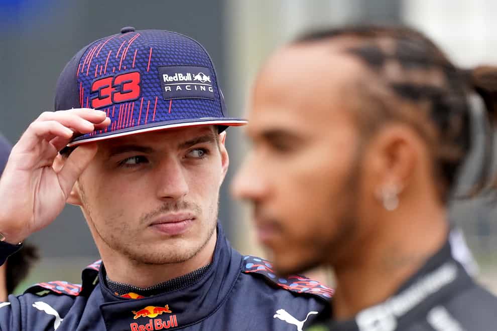 Max Verstappen and Lewis Hamilton have become involved in a war of words (Tim Goode/PA)