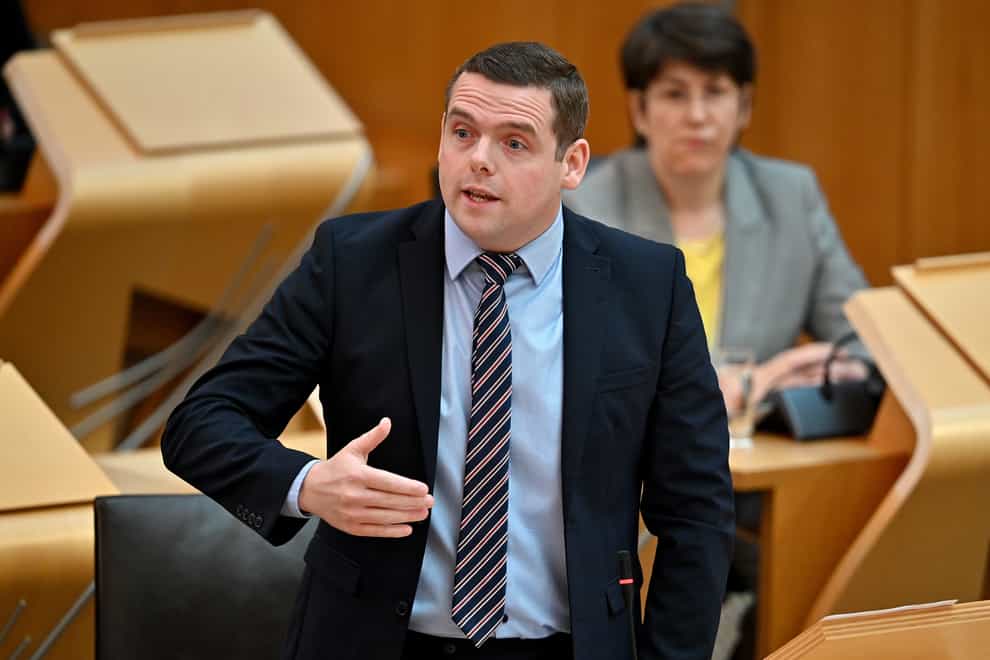 Scottish Tory leader Douglas Ross has called for action over the rate of drug deaths in Scotland (Jeff J Mitchell/PA)