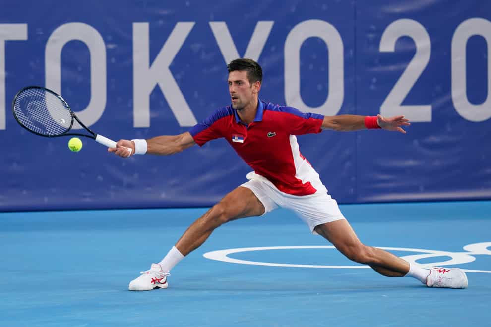 Novak Djokovic’s hopes of singles gold ended with defeat by Alexander Zverev (Patrick Semansky/AP)