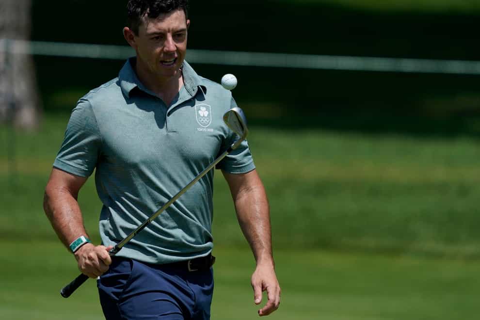 Rory McIlroy is in medal contention in Tokyo (Matt York/AP)