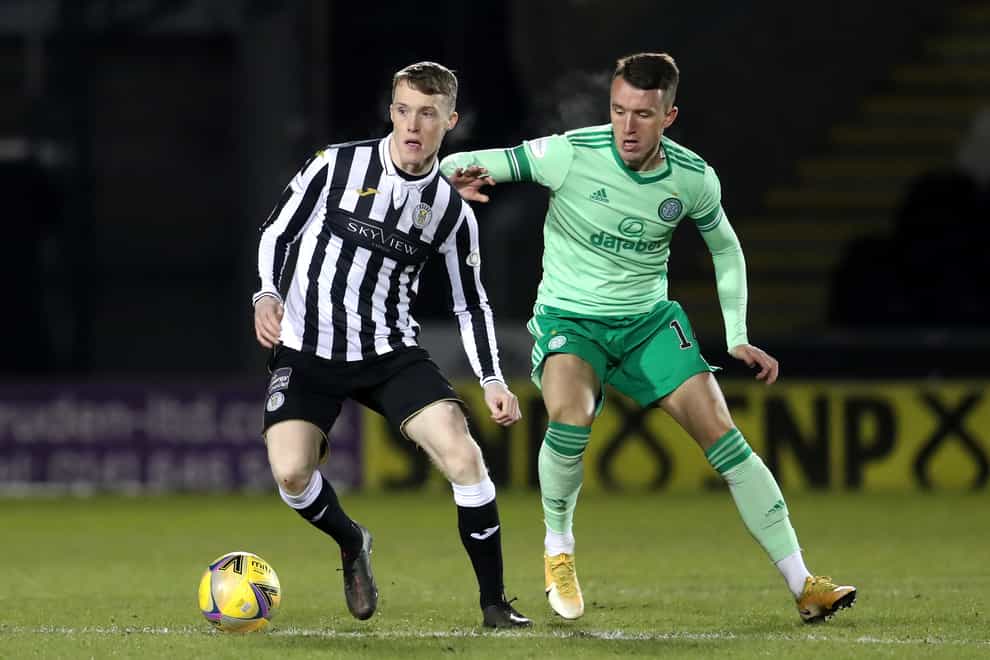 Jake Doyle-Hayes (left) in action for St Mirren (Andrew Milligan/PA)